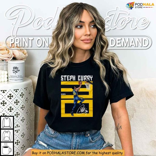 Golden State Playoff Hype Shirt Featuring Curry Retro Jersey Design