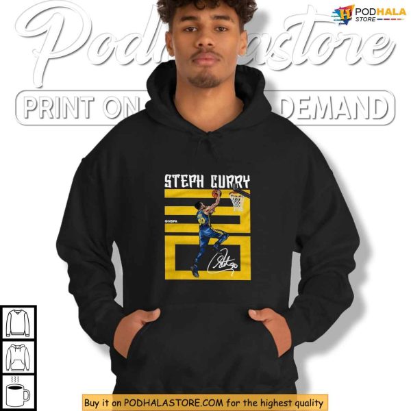 Golden State Playoff Hype Shirt Featuring Curry Retro Jersey Design
