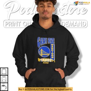 Golden State Warriors Shirt Featuring Bridge Logo And Playoffs 2025 Spirit 2