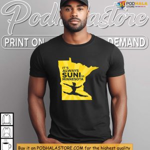Gymnast Power Shines With This Bold Suni In The Minnesota State Map Shirt