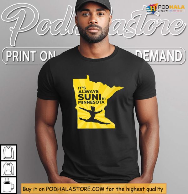 Gymnast Power Shines With This Bold Suni In The Minnesota State Map Shirt