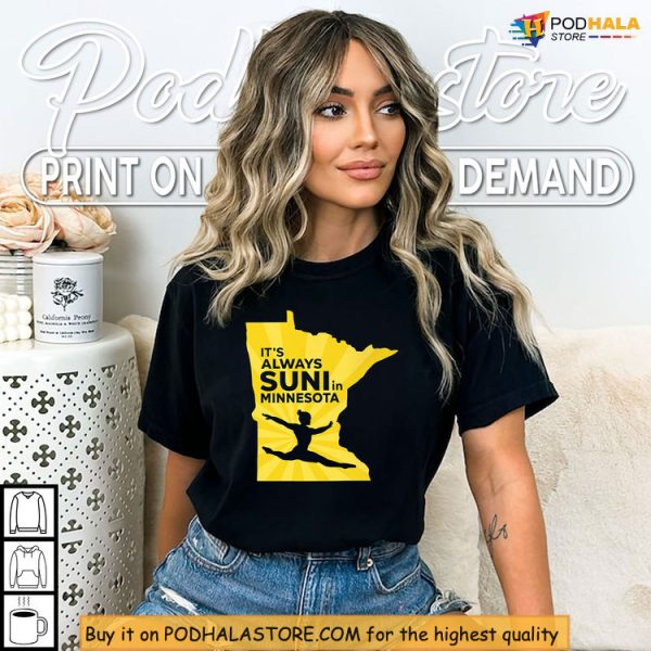 Gymnast Power Shines With This Bold Suni In The Minnesota State Map Shirt