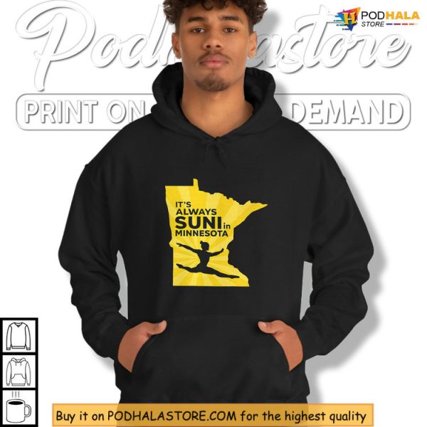 Gymnast Power Shines With This Bold Suni In The Minnesota State Map Shirt