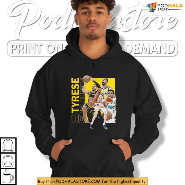 Haliburton Pacers Shirt, Bootleg Style With 2025 Playoff Energy Burst