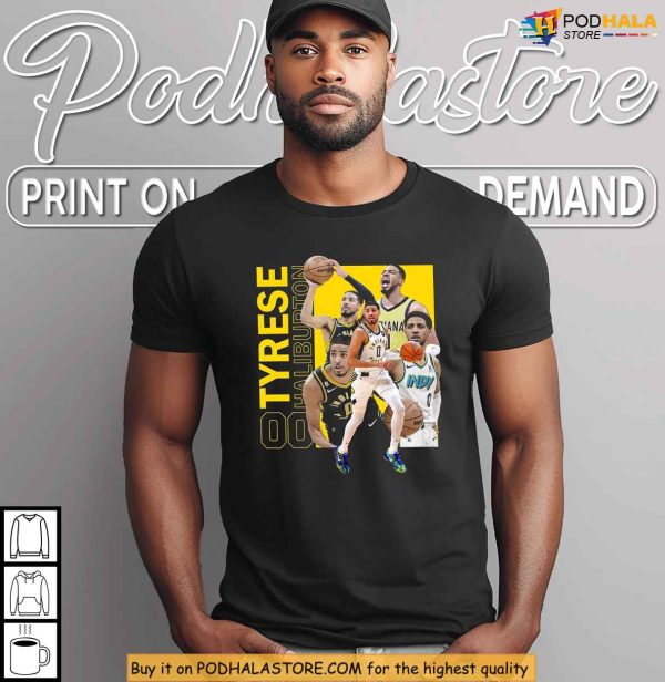 Haliburton Pacers Shirt, Bootleg Style With 2025 Playoff Energy Burst
