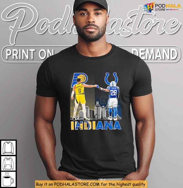 Haliburton and Taylor Indiana Pride Shirt, Basketball and Football Crossover