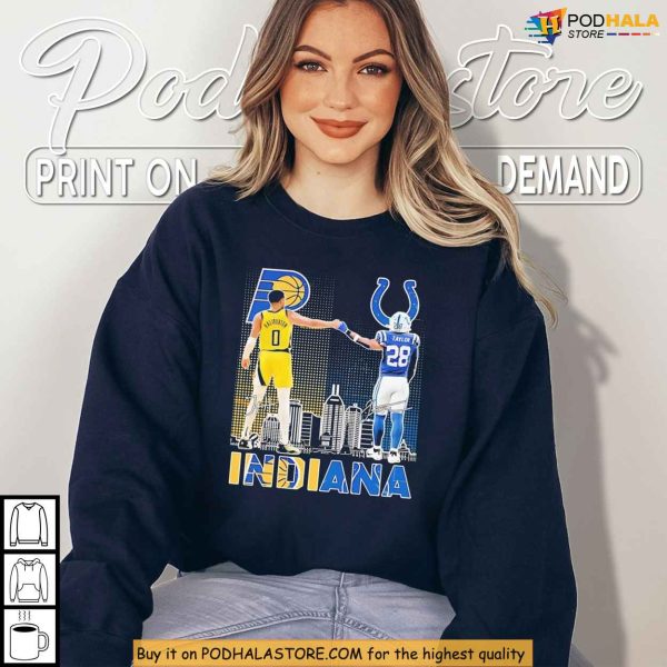 Haliburton and Taylor Indiana Pride Shirt, Basketball and Football Crossover