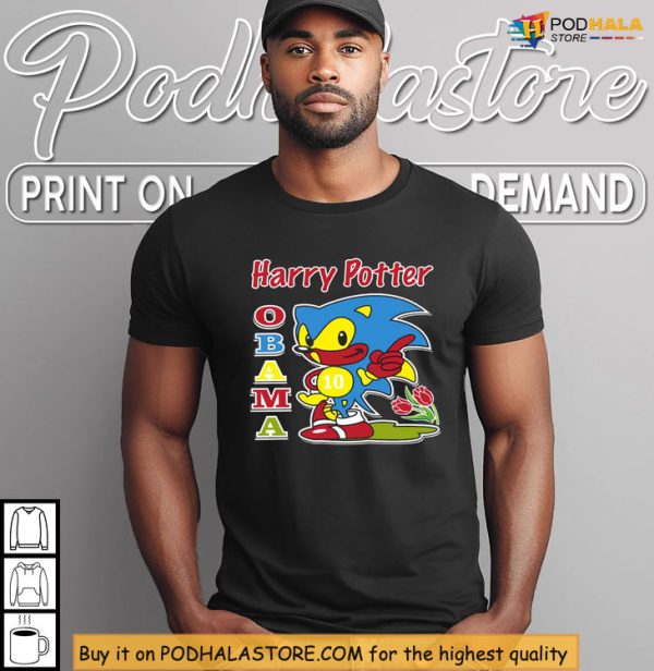Harry Potter Obama Crossover Shirt, Meme Culture Meets Chaos Design