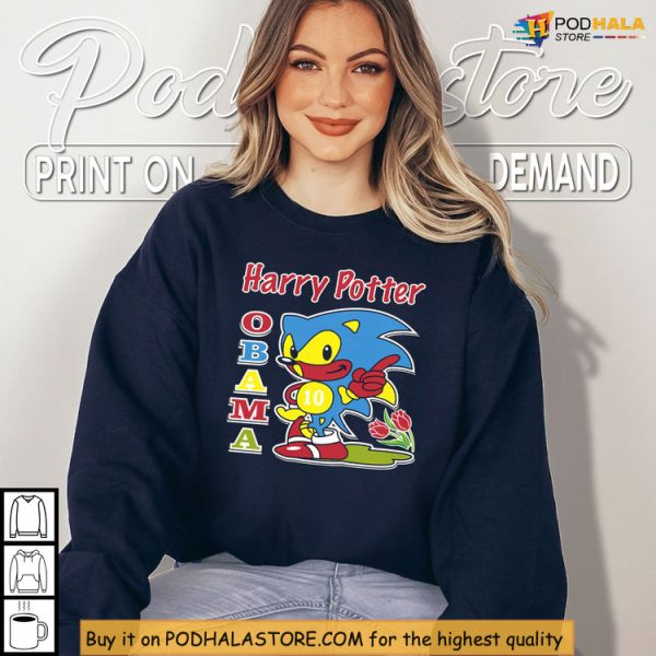 Harry Potter Obama Crossover Shirt, Meme Culture Meets Chaos Design