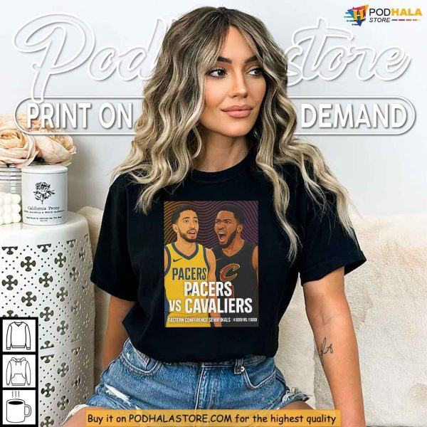 Indiana Pacers Vs Cleveland Cavaliers Shirt Featuring Semifinals Faceoff