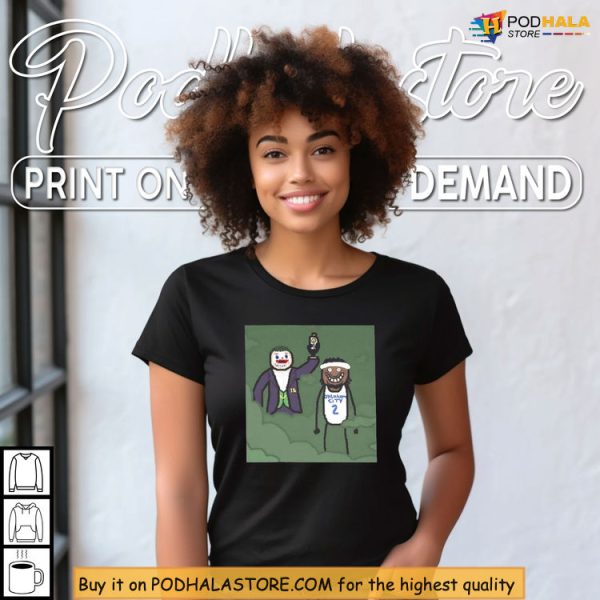 Joker Style Jokic Meets OKC Star Shai Gilgeous-Alexander Shirt Meme Drop