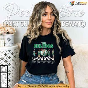 Legends Walk Boston Celtics Shirt Featuring 2024 Playoff Starting Lineup 2