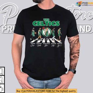 Legends Walk Boston Celtics Shirt Featuring 2024 Playoff Starting Lineup 4