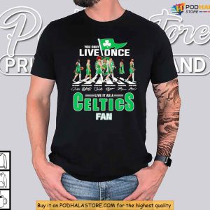 Live It Proud As A Celtics Fan Shirt, Inspired By Basketball Legacy
