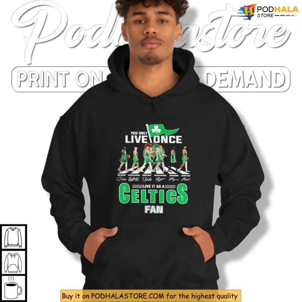 Live It Proud As A Celtics Fan Shirt, Inspired By Basketball Legacy