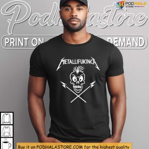 Metallifukinca Parody Skull Shirt Perfect For Gifts For Music Lovers 2