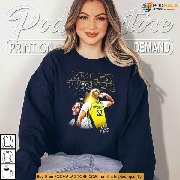 Myles Turner Shirt Featuring Star Wars Iconic Shadow Artwork