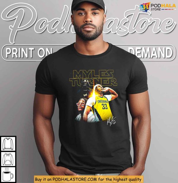 Myles Turner Shirt Featuring Star Wars Iconic Shadow Artwork