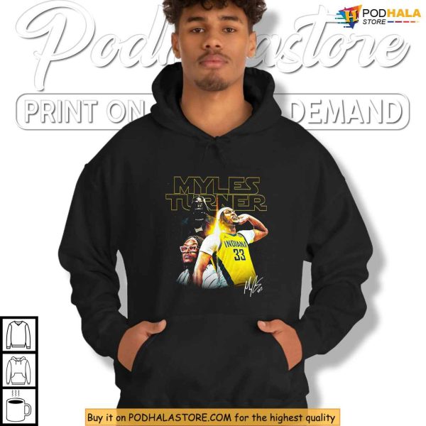 Myles Turner Shirt Featuring Star Wars Iconic Shadow Artwork