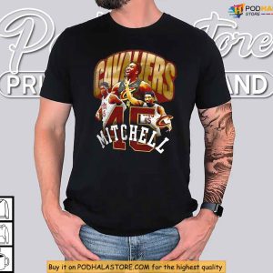 NBA Playoffs Merch Donovan Mitchell Shirt Cleveland Cavaliers Throwback 3