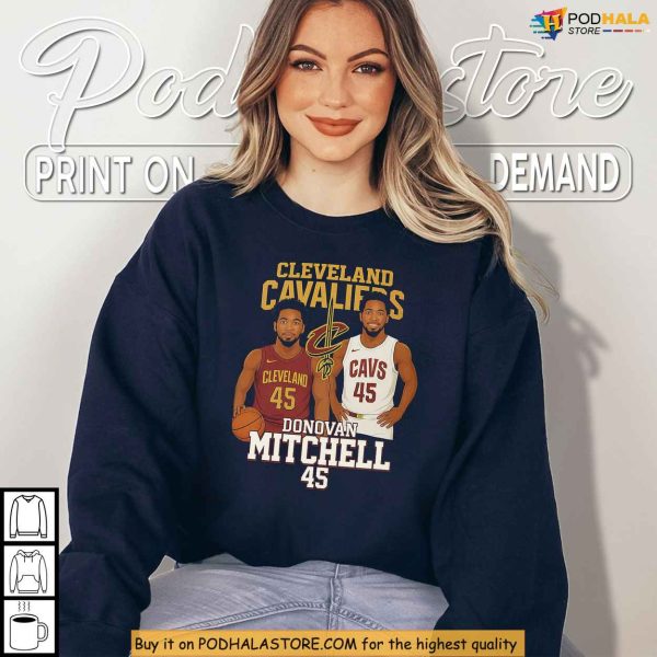 NBA Playoffs Star Donovan Mitchell Shirt, Cleveland Bold Player Look