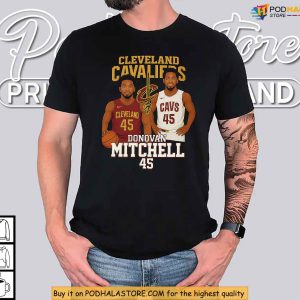 NBA Playoffs Star Donovan Mitchell Shirt Cleveland Bold Player Look 4