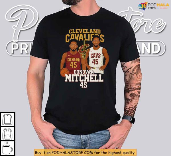 NBA Playoffs Star Donovan Mitchell Shirt, Cleveland Bold Player Look