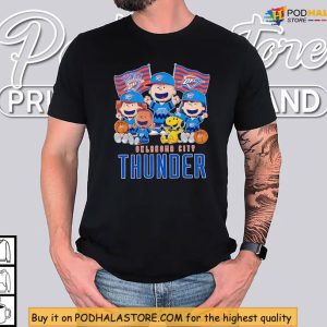 OKC Thunder Shirt With Peanuts Gang, Snoopy Fans’ Basketball Dream