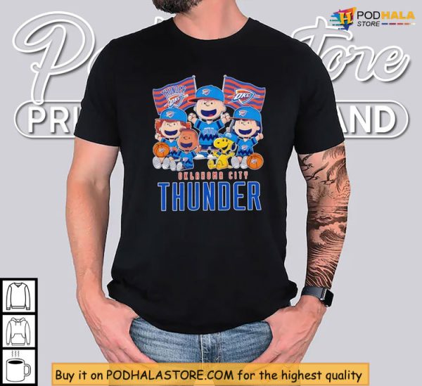 OKC Thunder Shirt With Peanuts Gang, Snoopy Fans’ Basketball Dream