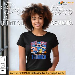 OKC Thunder Shirt With Peanuts Gang Snoopy Fans' Basketball Dream 4