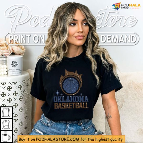 Oklahoma Basketball Shirt Drenched In Sparkle For Thunder Fan Apparel