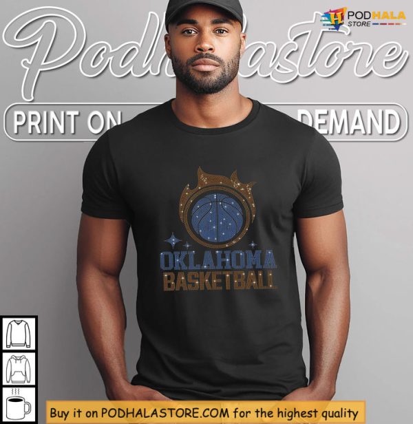 Oklahoma Basketball Shirt Drenched In Sparkle For Thunder Fan Apparel