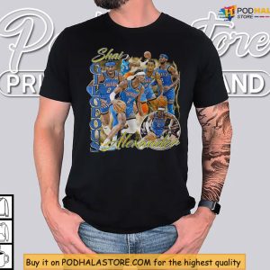 Oklahoma Thunder Legends Shirt, Vintage Shai Gilgeous-Alexander Collage