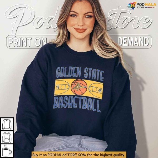 Retro Golden State Basketball Shirt For NBA Playoffs Fans 2025