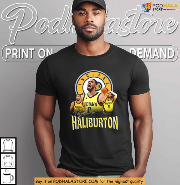 Retro Haliburton Shirt With Bold Indiana Pacers Superstar Moments