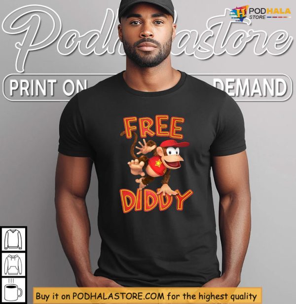 Retro Inspired Free Diddy Shirt, Meme Game Art For Gaming Fans