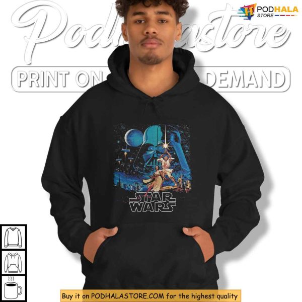 Retro Star Wars Shirt, Classic Vader Art For Fans Of Galactic Legacy