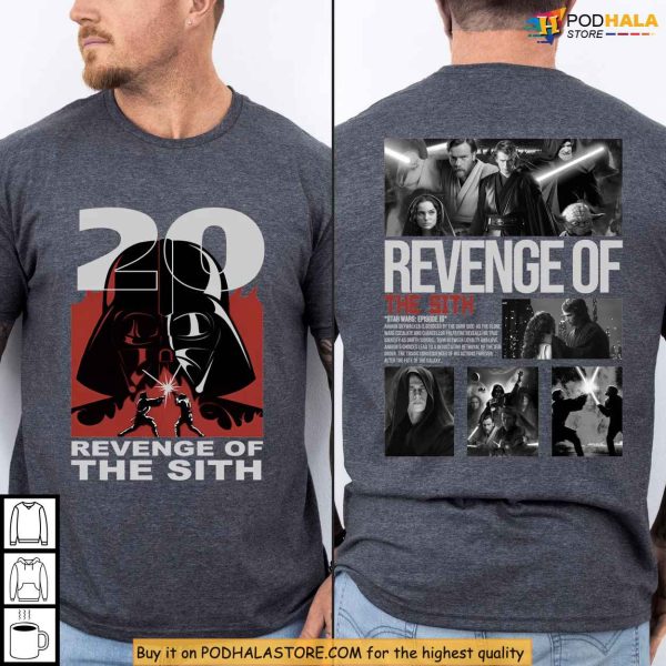 Revenge Of The Sith Shirt, Movie Anniversary Tee, Star Wars 2005 Classic