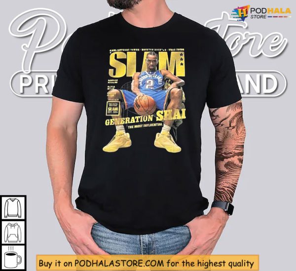 SGA Shirt Tribute To Slam Magazine Cover, OKC Thunder Basketball Culture
