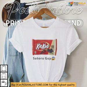 Satoru Surprise Moment Gojo Kit Kat Shirt for Viral Anime Collectors 3