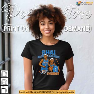 Shai Gilgeous Alexander Shirt Oklahoma City Thunder Legend Collage Artwork 2