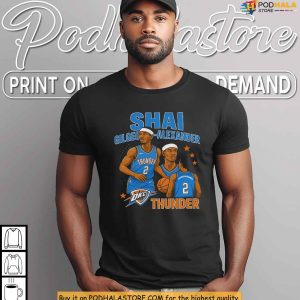 Shai Gilgeous Alexander Shirt Oklahoma City Thunder Legend Collage Artwork 4