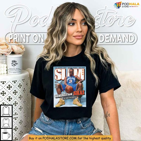 Shai Gilgeous-Alexander Shirt, Slam Cover Vibes Basketball Streetwear Tribute