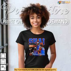 Shai Gilgeous Alexander Shirt Thunder Basketball Star Retro Bootleg Graphic 3