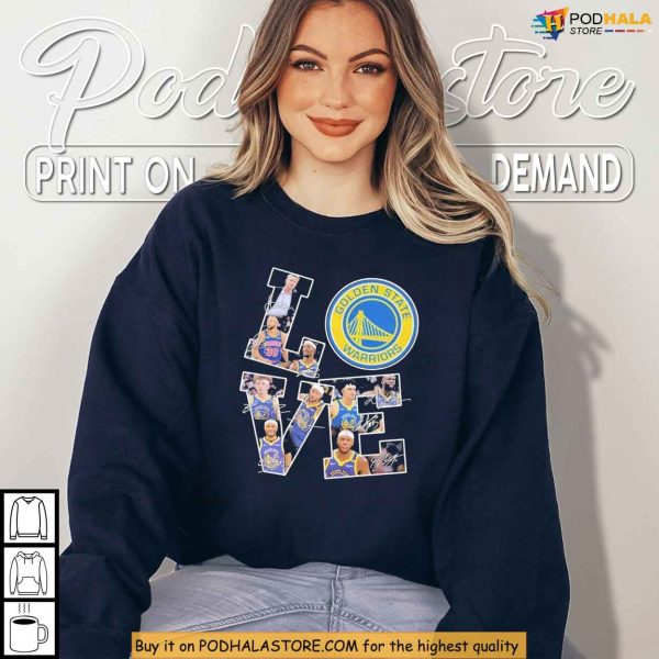 Show Your Love For Legends In This Golden State Warriors Signatures Shirt