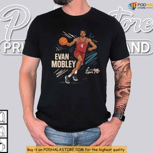 Sketch Style Evan Mobley Cavaliers Shirt NBA Cleveland Fan Favorite Gift 2
