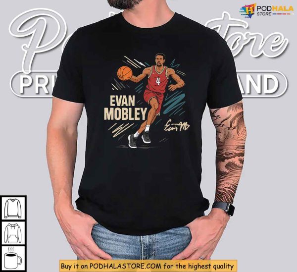 Sketch Style Evan Mobley Cavaliers Shirt, NBA Cleveland Fan Favorite Gift