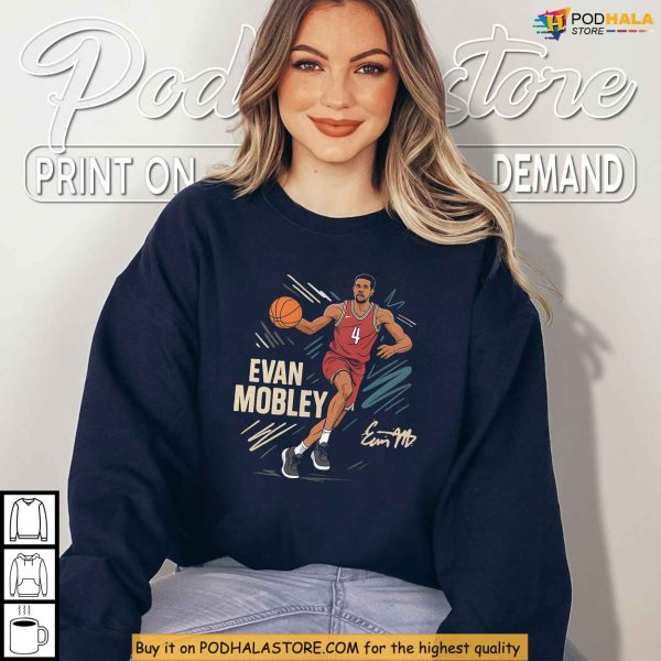 Sketch Style Evan Mobley Cavaliers Shirt, NBA Cleveland Fan Favorite Gift