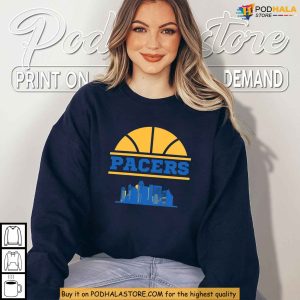 Skyline Pacers Shirt Celebrating Indiana Basketball And Fan City Spirit