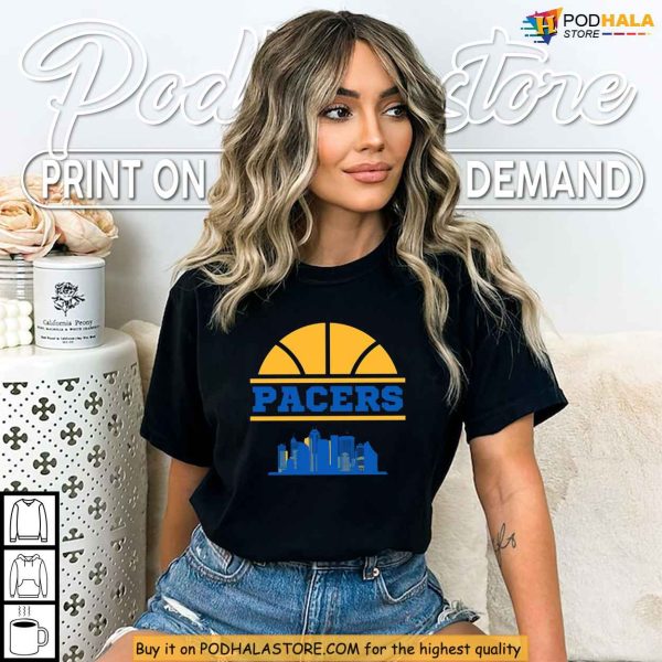 Skyline Pacers Shirt Celebrating Indiana Basketball And Fan City Spirit